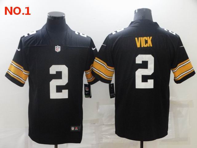 Men's Pittsburgh Steelers #2 Michael Vick Jersey NO.1;